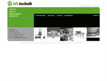 Tablet Screenshot of hfs-technik.com